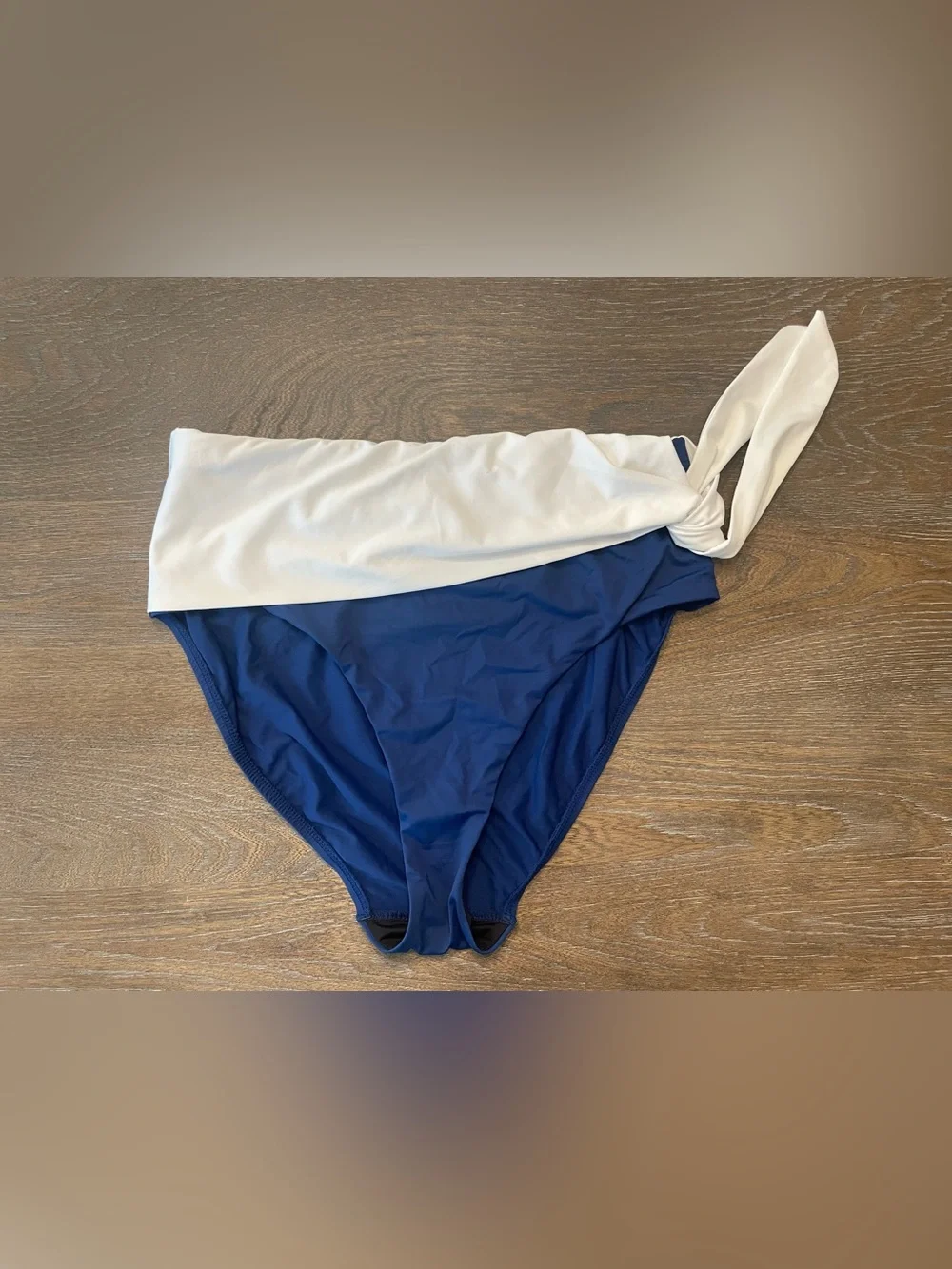 Lauren Ralph Lauren Navy Bikini Set with White Halter Tie (multi-sizing)